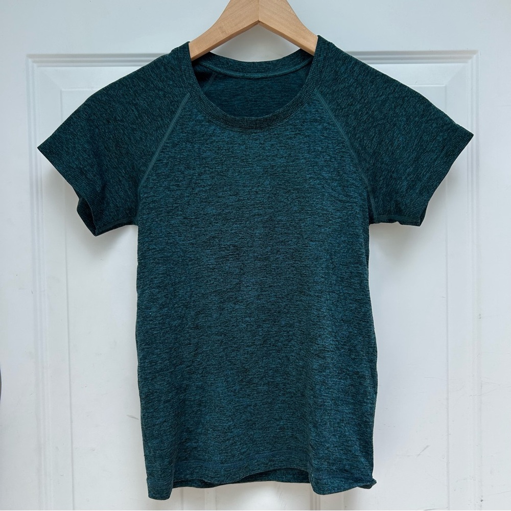 lululemon athletica Dark Teal Short Sleeve Tee